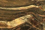 Polished Packsaddle Tiger Eye Slab - Western Australia #290948-1